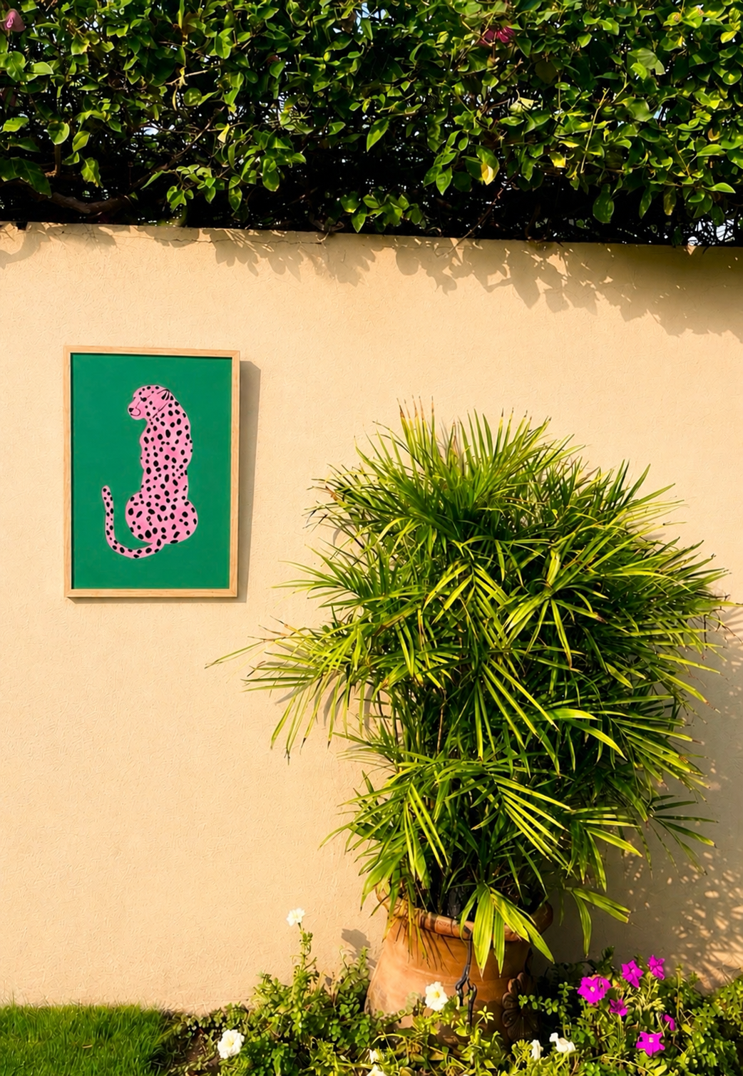 Pink Cheetah Frame