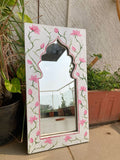 HandPainted Floral Arch Mirror